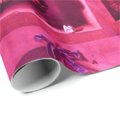 OBST DER SAISON - WOHLSTAND Fuchsia Red Pink Geschenkpapier (Rolleneckpunkt)