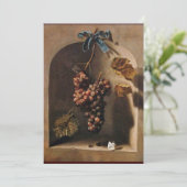 OBST DER SAISON - WOHLSTAND, gelb-braun Einladung (Stehend Vorderseite)