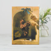 OBST DER SAISON - WOHLSTAND, gelb-braun Einladung (Stehend Vorderseite)