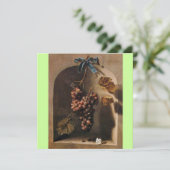 OBST DER SAISON - WOHLSTAND, gelb-braun Einladung (Stehend Vorderseite)