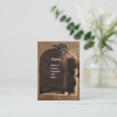 OBST DER SAISON - WOHLSTAND, gelb-braun Visitenkarte (Stehend Vorderseite)