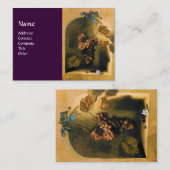 OBST DER SAISON - WOHLSTAND, gelb-braun Visitenkarte (Vorne/Hinten)