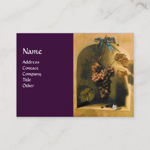 OBST DER SAISON - WOHLSTAND, gelb-braun Visitenkarte