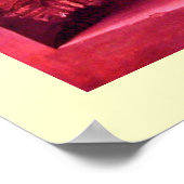 OBST DER SAISON - WOHLSTAND rosa antike rote Sahne Poster (Ecke)