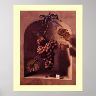 OBST DER SAISON - WOHLSTAND rosa antike rote Sahne Poster