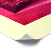 OBST DER SAISON - WOHLSTAND rosa antike rote Sahne Poster (Ecke)