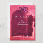 OBST DER SAISON - WOHLSTAND, rosa braun Einladung (Rückseite)