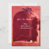 OBST DER SAISON - WOHLSTAND, rosa braun Einladung (Rückseite)