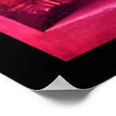 OBST DER SAISON - WOHLSTAND rosa lila Poster (Ecke)