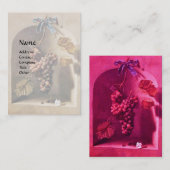 OBST DER SAISON - WOHLSTAND, rosa Visitenkarte (Vorne/Hinten)