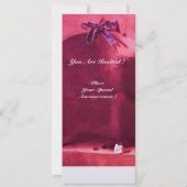 OBST DER SAISON - WOHLSTAND, rosa, weißes Eis Einladung (Rückseite)