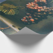 OBST DER SAISON, WOHLSTAND Rote Trauben, Schmetter Geschenkpapier (Ecke)