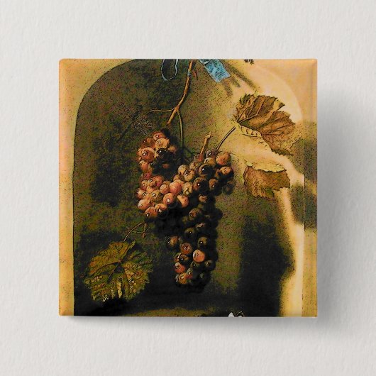OBST DER SAISON - WOHLSTAND TRAGED GRAPES Rustikal Button (Vorderseite)