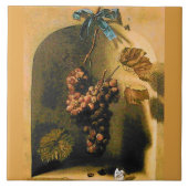 OBST DER SAISON - WOHLSTAND TRAGED GRAPES Rustikal Fliese (Vorderseite)