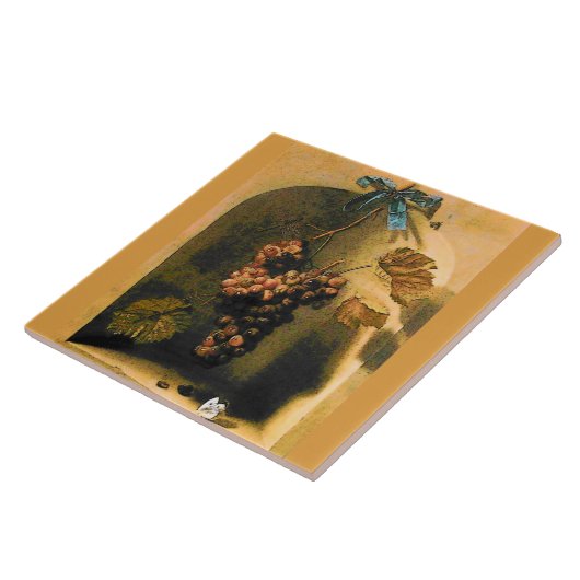 OBST DER SAISON - WOHLSTAND TRAGED GRAPES Rustikal Fliese (Seite)