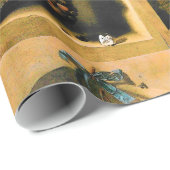 OBST DER SAISON - WOHLSTAND TRAGED GRAPES Rustikal Geschenkpapier (Rolleneckpunkt)