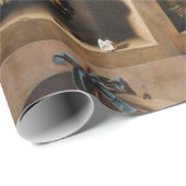 OBST DER SAISON - WOHLSTAND TRAGED GRAPES Rustikal Geschenkpapier (Rolleneckpunkt)