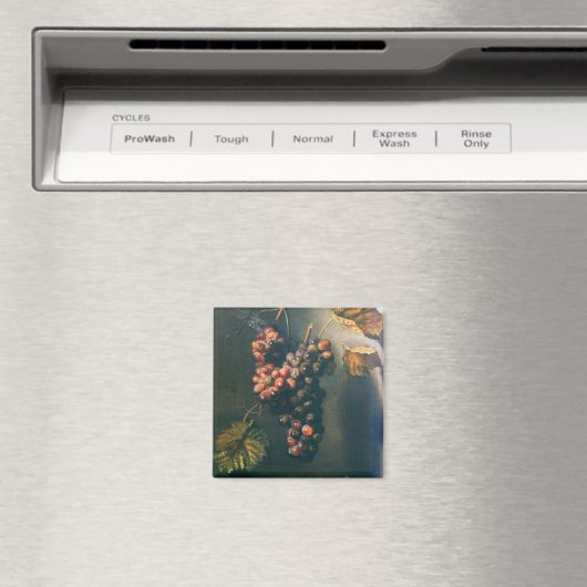 OBST DER SAISON - WOHLSTAND TRAGED GRAPES Rustikal Magnet (In Situ (Geschirrspüler))