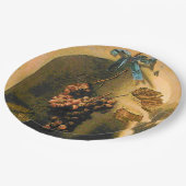 OBST DER SAISON, WOHLSTAND, WEINE PAPPTELLER (Schrägansicht)