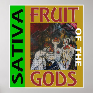OBST DER WAREN SATIVA POSTER