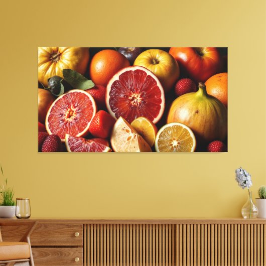 OBST DES LEBENS 5 LEINWANDDRUCK (Insitu (Wohnzimmer))