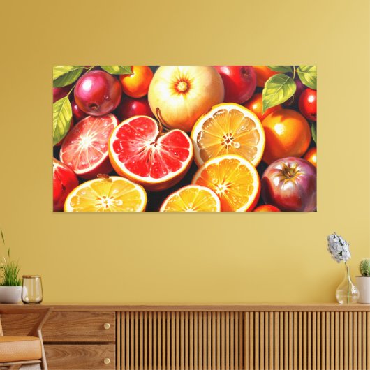 OBST DES LEBENS 7 LEINWANDDRUCK (Insitu (Wohnzimmer))