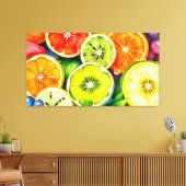 OBST DES LEBENS 8 LEINWANDDRUCK (Insitu (Wohnzimmer))