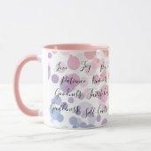 Obst des Zitats "Spirit Bible Verse" Christlich Tasse (Links)