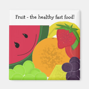 Obst die gesunde Fast Food Magnet