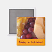 Obst, Dieting kann köstlich sein! Magnet (Vorderseite/Rückseite)