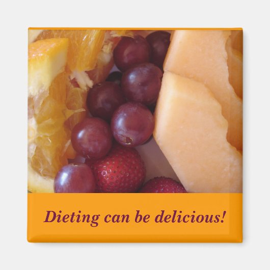 Obst, Dieting kann köstlich sein! Magnet (Vorne)