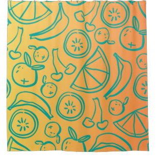 Obst Duschvorhang