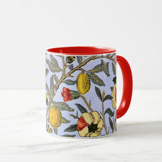 Obst, ein William-Morris-Muster, Tasse (VorderseiteRechts)