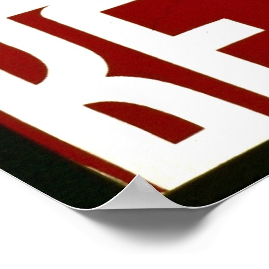 Obst essen - gesund sein - WPA-Plakat - Poster (Ecke)