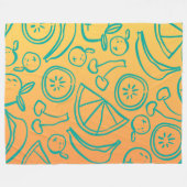 Obst Fleecedecke (Vorderseite (Horizontal))