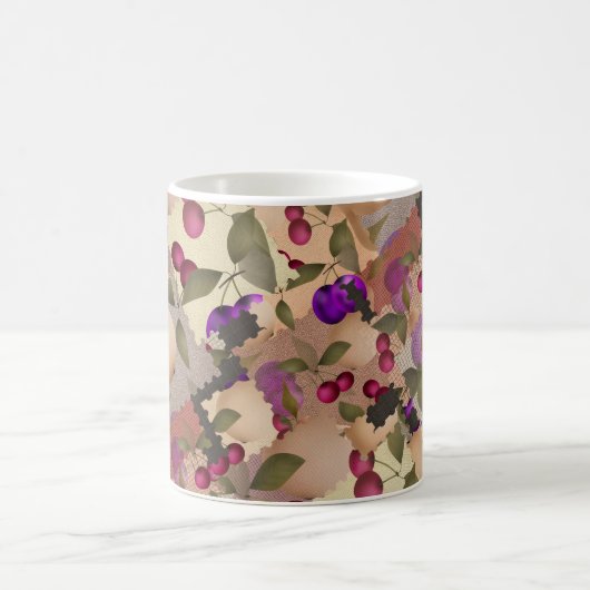 Obst, Flickwerk Kaffeetasse (Mittel)