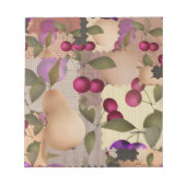 Obst, Flickwerk Notizblock (Vorderseite)
