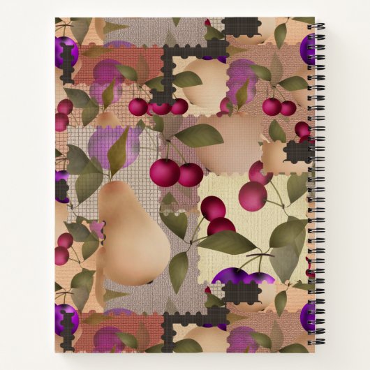 Obst, Flickwerk Notizblock (Rückseite)