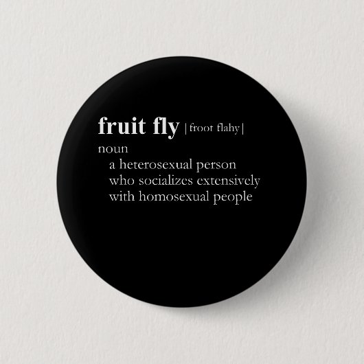 OBST-FLY (Definition) Button (Vorderseite)