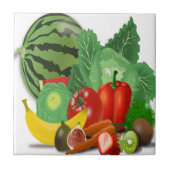 Obst Gemüse Artischocken Banane Fliese (Vorderseite)