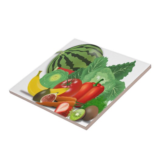 Obst Gemüse Artischocken Banane Fliese (Seite)