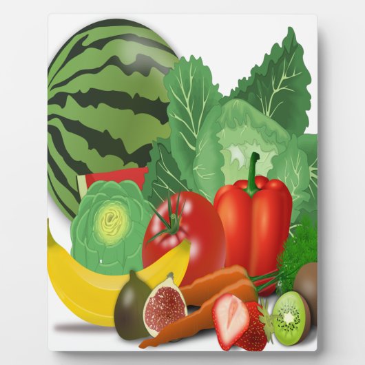 Obst Gemüse Artischocken Banane Fotoplatte (Vorderseite)