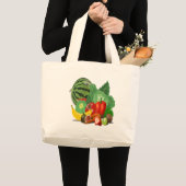 Obst Gemüse Artischocken Banane Jumbo Stoffbeutel (Vorderseite (Produkt))