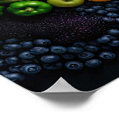 Obst Gemüse gesunde Lebensmittel Ernährung Gesundh Poster (Ecke)