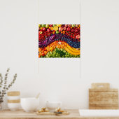 Obst Gemüse gesunde Lebensmittel Ernährung Gesundh Poster (Küche)