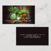 Obst Gemüse / gesundes Leben / vegetarische Karte (Vorne/Hinten)