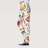 Obst, Gemüse, handgezeichnet. Leggings (Links)