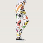 Obst, Gemüse, handgezeichnet. Leggings (Rechts)