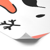 Obst, Gemüse, handgezeichnet. Poster (Ecke)