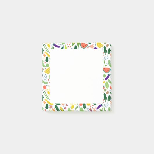Obst & Gemüse Lebensmittel CUSTOM Illustration Koc Post-it Klebezettel (Vorderseite)